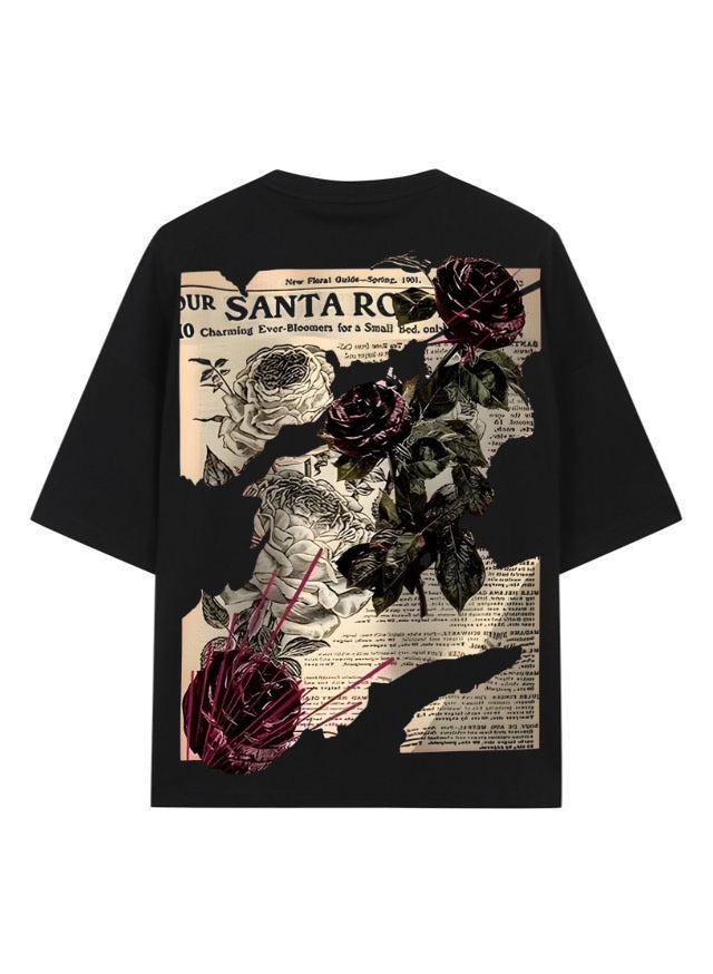 "Santa Rosa Noir Bloom Tee"