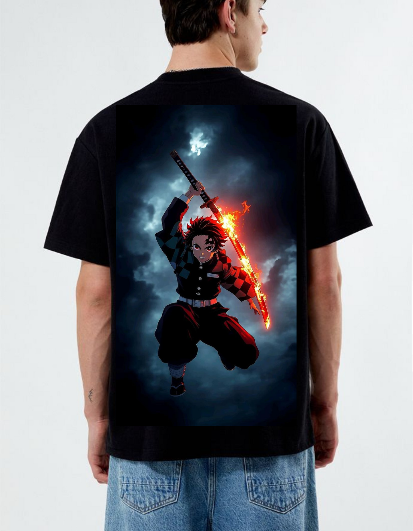 Demon Slayer Flame Blade Oversized T-Shirt
